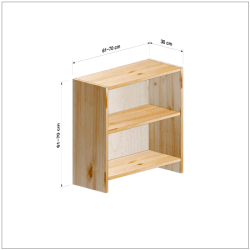 横幅61-70／高さ61-70／奥行30cmの棚ユニット