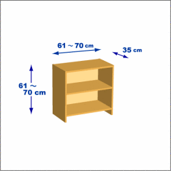 横幅61-70／高さ61-70／奥行35cmの棚ユニット