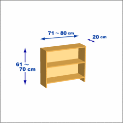 横幅71-80／高さ61-70／奥行20cmの棚ユニット