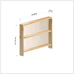 横幅81-90／高さ61-70／奥行10cmの棚ユニット