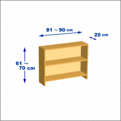 横幅81-90／高さ61-70／奥行20cmの棚ユニット