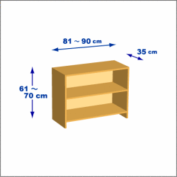 横幅81-90／高さ61-70／奥行35cmの棚ユニット