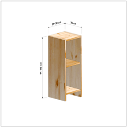 横幅21-30／高さ71-80／奥行30cmの棚ユニット
