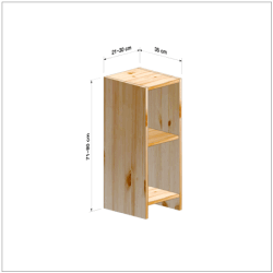横幅21-30／高さ71-80／奥行35cmの棚ユニット