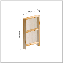 横幅41-50／高さ71-80／奥行10cmの棚ユニット