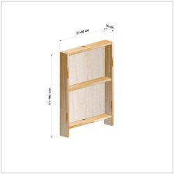 横幅51-60／高さ71-80／奥行10cmの棚ユニット