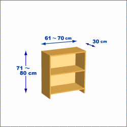 横幅61-70／高さ71-80／奥行30cmの棚ユニット
