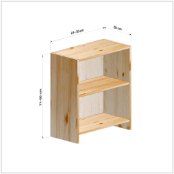 横幅61-70／高さ71-80／奥行35cmの棚ユニット