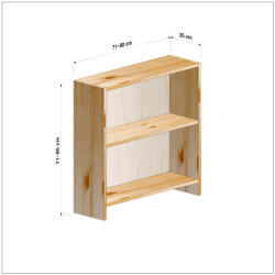 横幅71-80／高さ71-80／奥行25cmの棚ユニット
