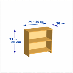 横幅71-80／高さ71-80／奥行30cmの棚ユニット