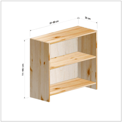 横幅81-90／高さ71-80／奥行35cmの棚ユニット
