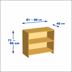 横幅81-90／高さ71-80／奥行40cmの棚ユニット