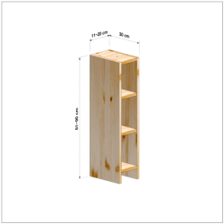 横幅11-20／高さ81-90／奥行30cmの棚ユニット