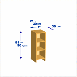 横幅21-30／高さ81-90／奥行30cmの棚ユニット