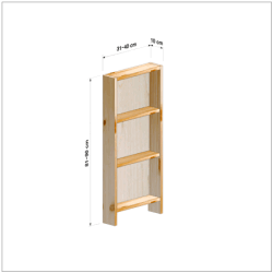 横幅31-40／高さ81-90／奥行10cmの棚ユニット