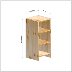 横幅31-40／高さ81-90／奥行40cmの棚ユニット