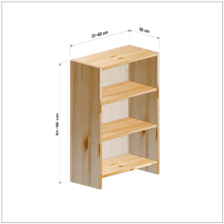 横幅51-60／高さ81-90／奥行30cmの棚ユニット