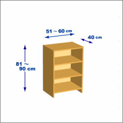 横幅51-60／高さ81-90／奥行40cmの棚ユニット