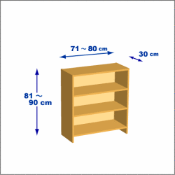 横幅71-80／高さ81-90／奥行30cmの棚ユニット