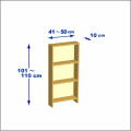 横幅41-50／高さ101-110／奥行10cmの棚ユニット