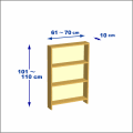 横幅61-70／高さ101-110／奥行10cmの棚ユニット