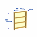 横幅71-80／高さ101-110／奥行10cmの棚ユニット