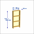 横幅41-50／高さ111-120／奥行10cmの棚ユニット