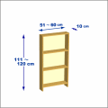 横幅51-60／高さ111-120／奥行10cmの棚ユニット