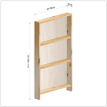 横幅61-70／高さ111-120／奥行10cmの棚ユニット