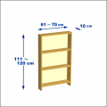 横幅61-70／高さ111-120／奥行10cmの棚ユニット