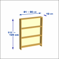 横幅81-90／高さ111-120／奥行10cmの棚ユニット