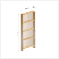 横幅51-60／高さ121-130／奥行10cmの棚ユニット