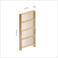 横幅61-70／高さ121-130／奥行10cmの棚ユニット