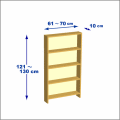 横幅61-70／高さ121-130／奥行10cmの棚ユニット