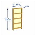 横幅51-60／高さ131-140／奥行10cmの棚ユニット
