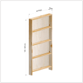 横幅61-70／高さ131-140／奥行10cmの棚ユニット