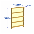 横幅81-90／高さ131-140／奥行10cmの棚ユニット