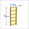 横幅41-50／高さ141-150／奥行10cmの棚ユニット
