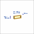 横幅41-50／高さ15-20／奥行10cmの棚ユニット