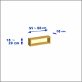 横幅51-60／高さ15-20／奥行10cmの棚ユニット