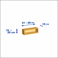 横幅51-60／高さ15-20／奥行15cmの棚ユニット
