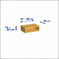 横幅51-60／高さ15-20／奥行35cmの棚ユニット