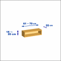 横幅61-70／高さ15-20／奥行20cmの棚ユニット