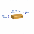 横幅61-70／高さ15-20／奥行35cmの棚ユニット