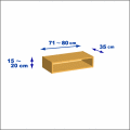 横幅71-80／高さ15-20／奥行35cmの棚ユニット