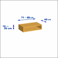 横幅71-80／高さ15-20／奥行40cmの棚ユニット