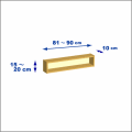 横幅81-90／高さ15-20／奥行10cmの棚ユニット