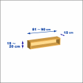 横幅81-90／高さ15-20／奥行15cmの棚ユニット
