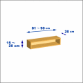 横幅81-90／高さ15-20／奥行20cmの棚ユニット