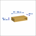 横幅81-90／高さ15-20／奥行45cmの棚ユニット